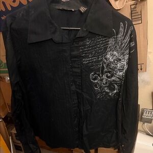 NOBO Black Cotton Shirt